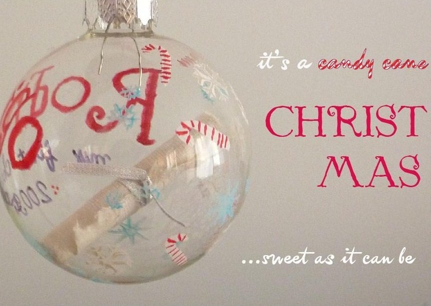 Boxed Handpainted Glass Ornament Christmas Bauble Personalised