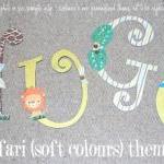 Handpainted And Decorated Wooden Letters Nursery..